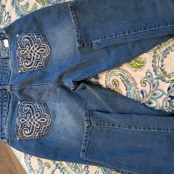 EUC one 5 one dark wash jeans, 14 - Picture 2 of 3